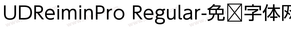 UDReiminPro Regular字体转换